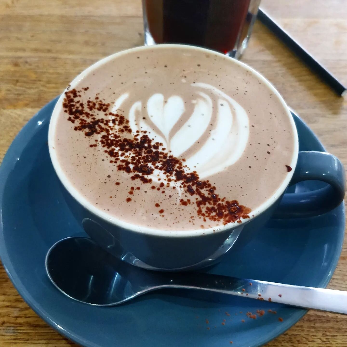 Introducing out HOMEMADE HOT CHOCOLATE! 
It basically starts life as one of our brownies and we stop before we get to the flour and put hot milk in it instead! 
The base is totally vegan so can be made with any milk choice. 
We've also got vegan scoo